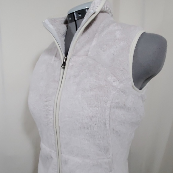 NORTH FACE Cream Fleece Vest Size SP - Picture 3 of 7